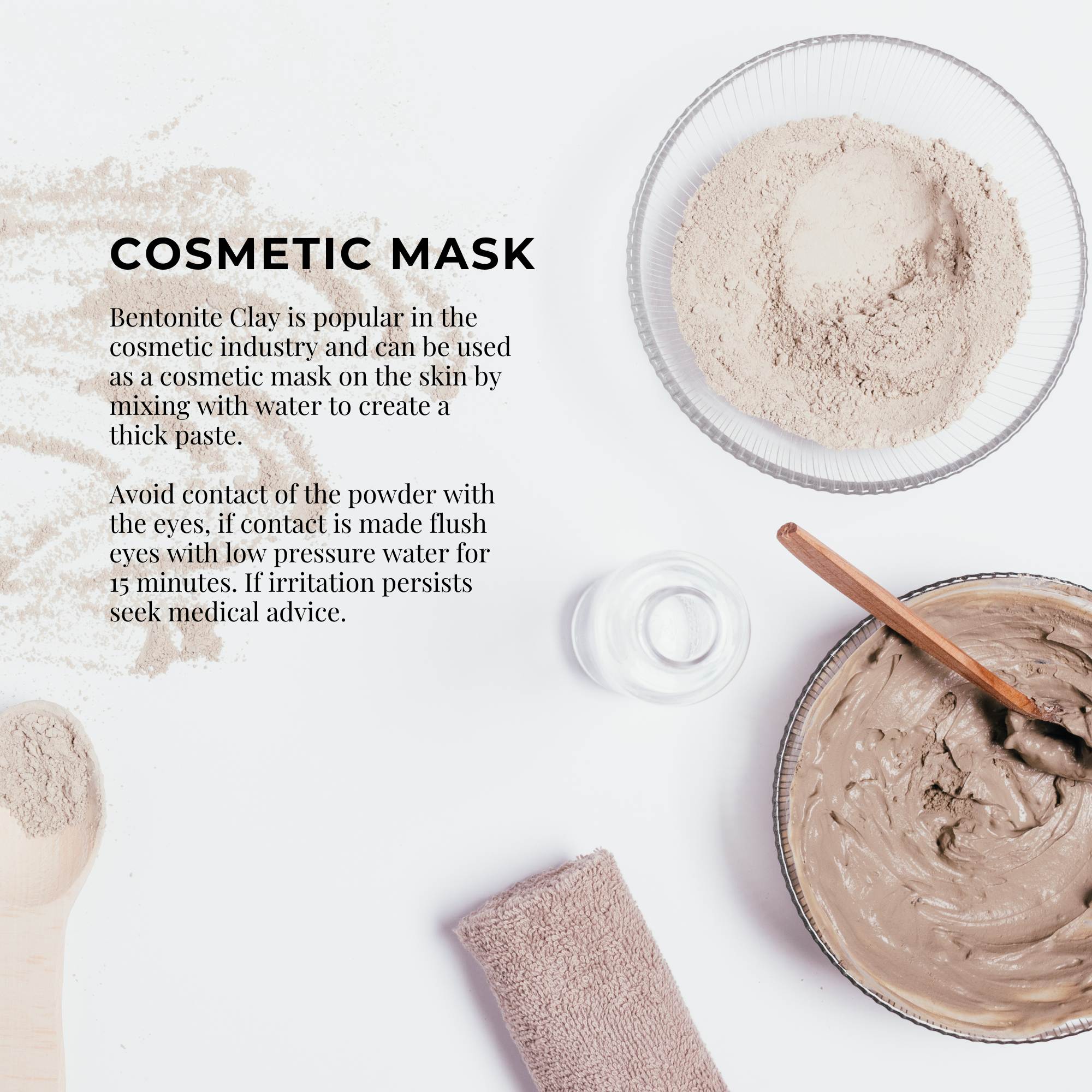 Orku 1.1Kg Organic Bentonite Clay Powder Cosmetic Grade Montmorillonite