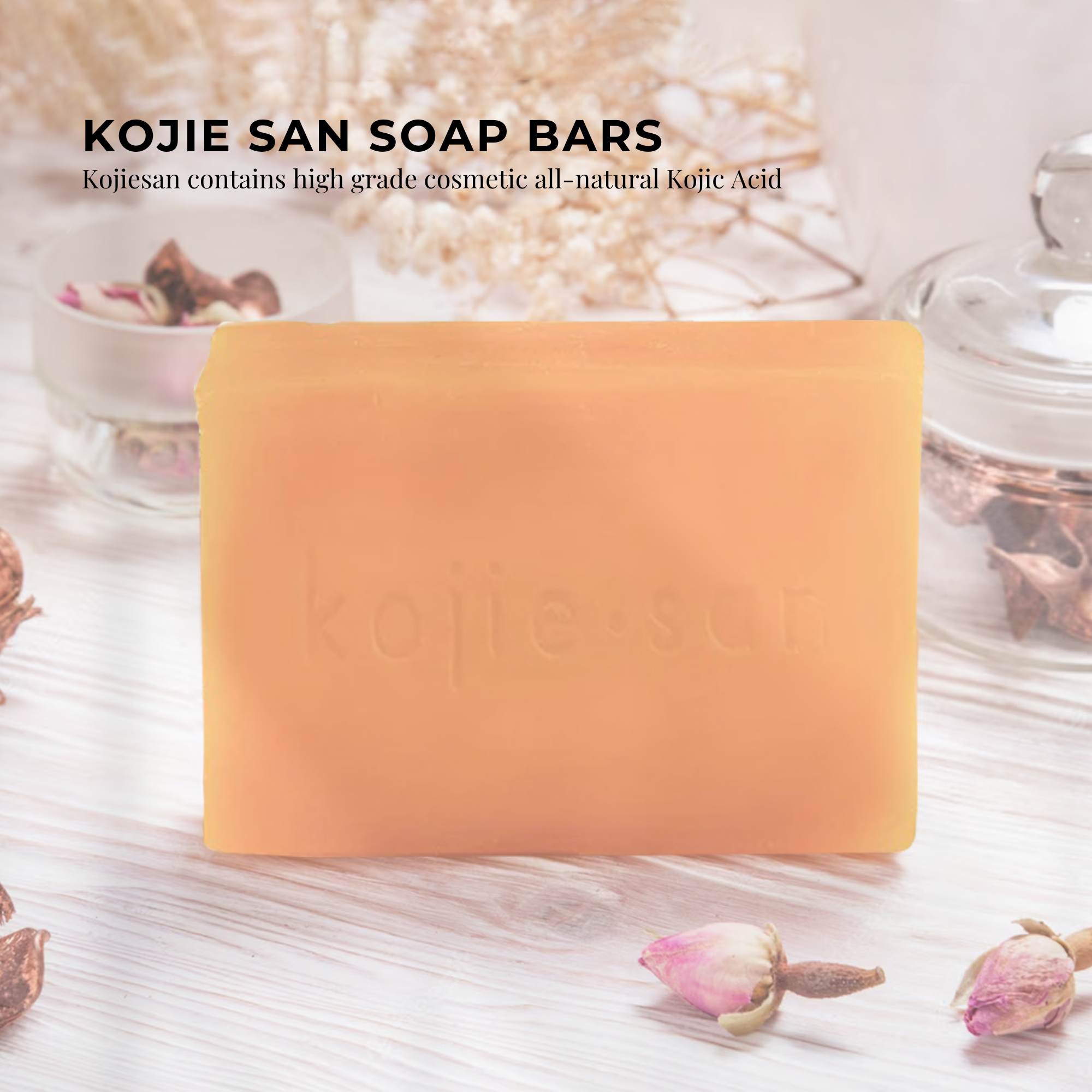 Facial Lotions & Moisturisers: 6x 135g Kojie San Soap Bar - Original Kojic Acid Bars