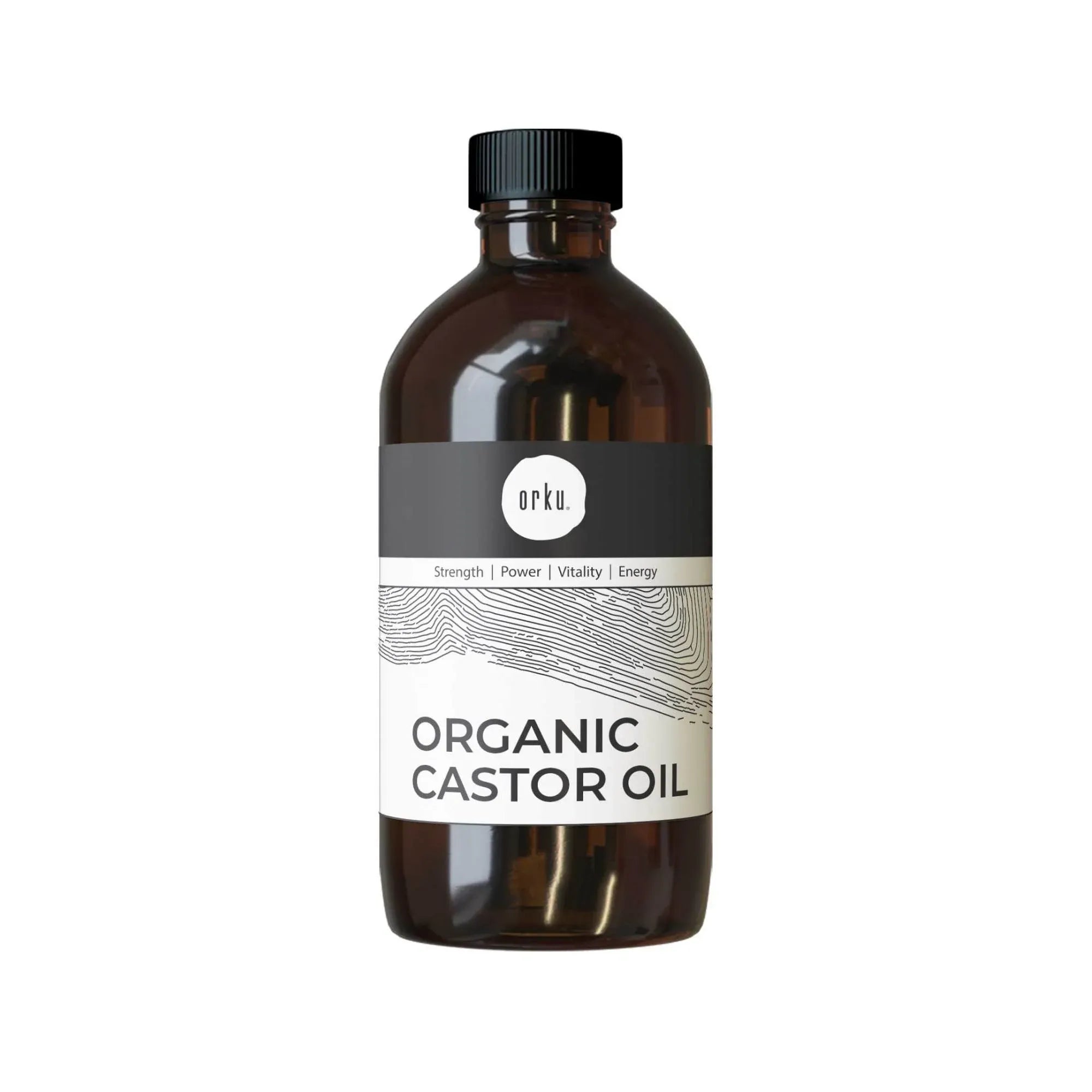Orku 250ml Organic Castor Oil - Hexane Free Cold Pressed