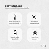 Orku 1L Organic Castor Oil - Hexane Free Cold Pressed