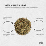200g Organic Mullein Leaf - Dried Herbal Verbascum Thapsis
