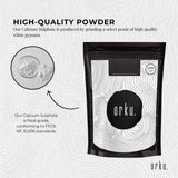 Distilling & Brewing: 1Kg Calcium Sulphate Gypsum Powder -  Food Grade Hydrous Sulfate