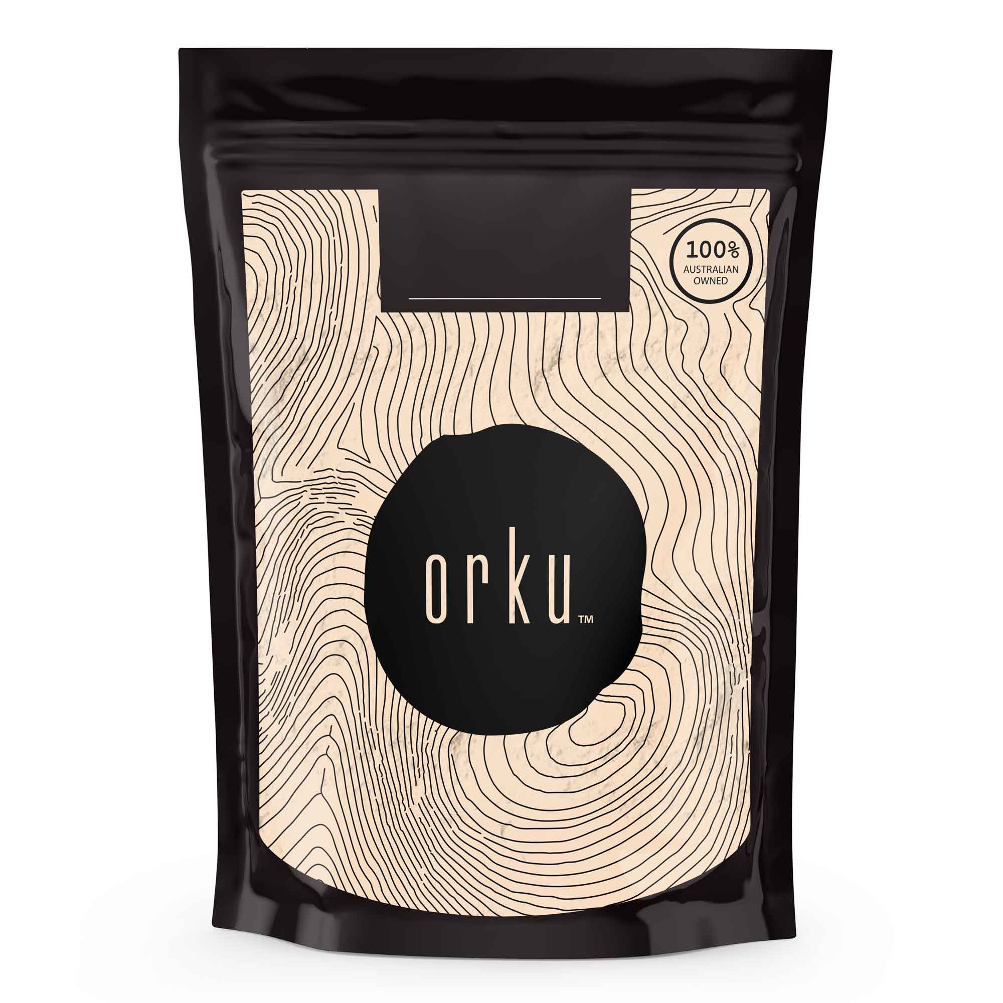 Orku 1kg Pea Protein Isolate Powder - High Protein Plant Based Unsweetened