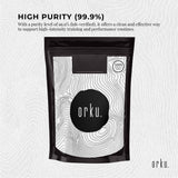 Orku 1Kg Creatine Monohydrate Powder - 200 Mesh Micronised | 99.9% Purity
