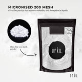 Orku 1Kg Creatine Monohydrate Powder - 200 Mesh Micronised | 99.9% Purity