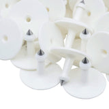 Pet ID Tags: 100x Cattle Ear Tags 5x4cm Set - Small White Blank Sheep Pig Livestock Label