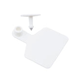 Pet ID Tags: 100x Cattle Ear Tags 5x4cm Set - Small White Blank Sheep Pig Livestock Label