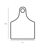 100x Cattle Ear Tags 7x10cm Set - Large White Blank Cow Sheep Livestock Label