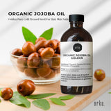 100ml Organic Jojoba Oil - Golden Pure Cold Pressed Seed For Hair Skin Nails