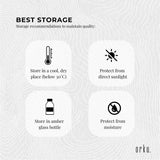 Orku 100ml Castor Oil - Hexane Free Cold Pressed Virgin