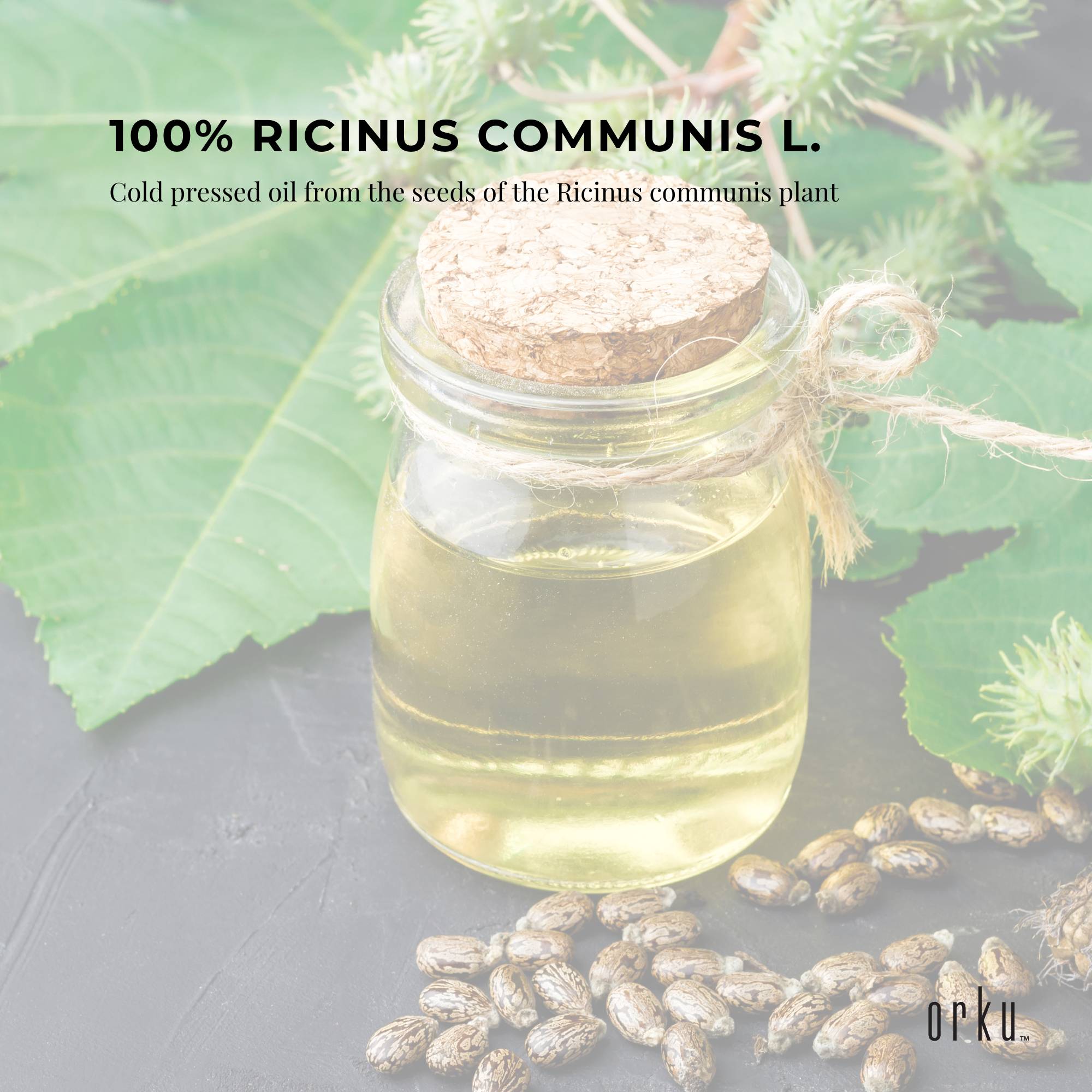 Facial Lotions & Moisturisers: Orku 1L Castor Oil - Hexane Free Cold Virgin Pressed