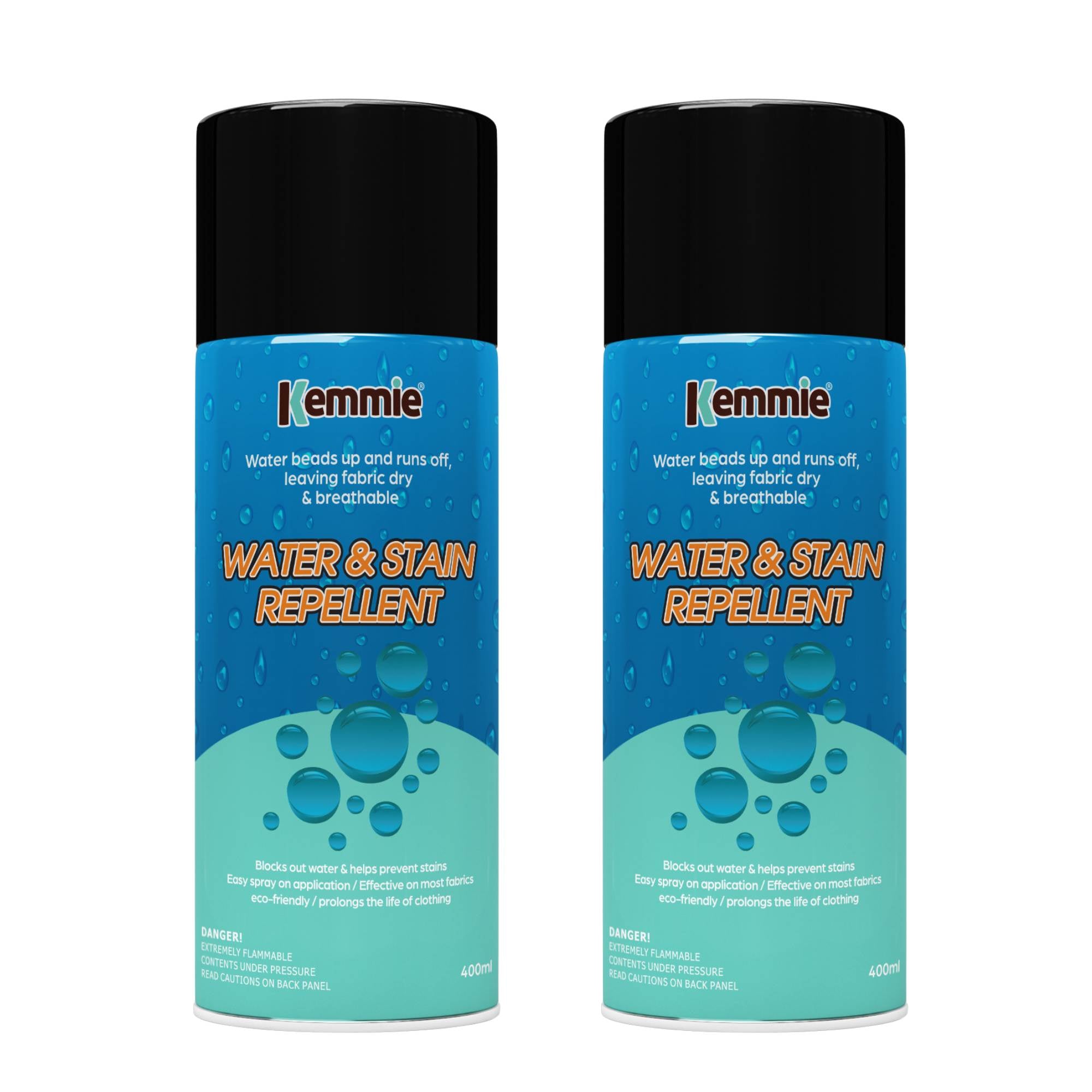 Laundry Cleaning Supplies: Kemmie 2x212g Water and Stain Repellent Spray for Shoes Suede Leather and Fabric