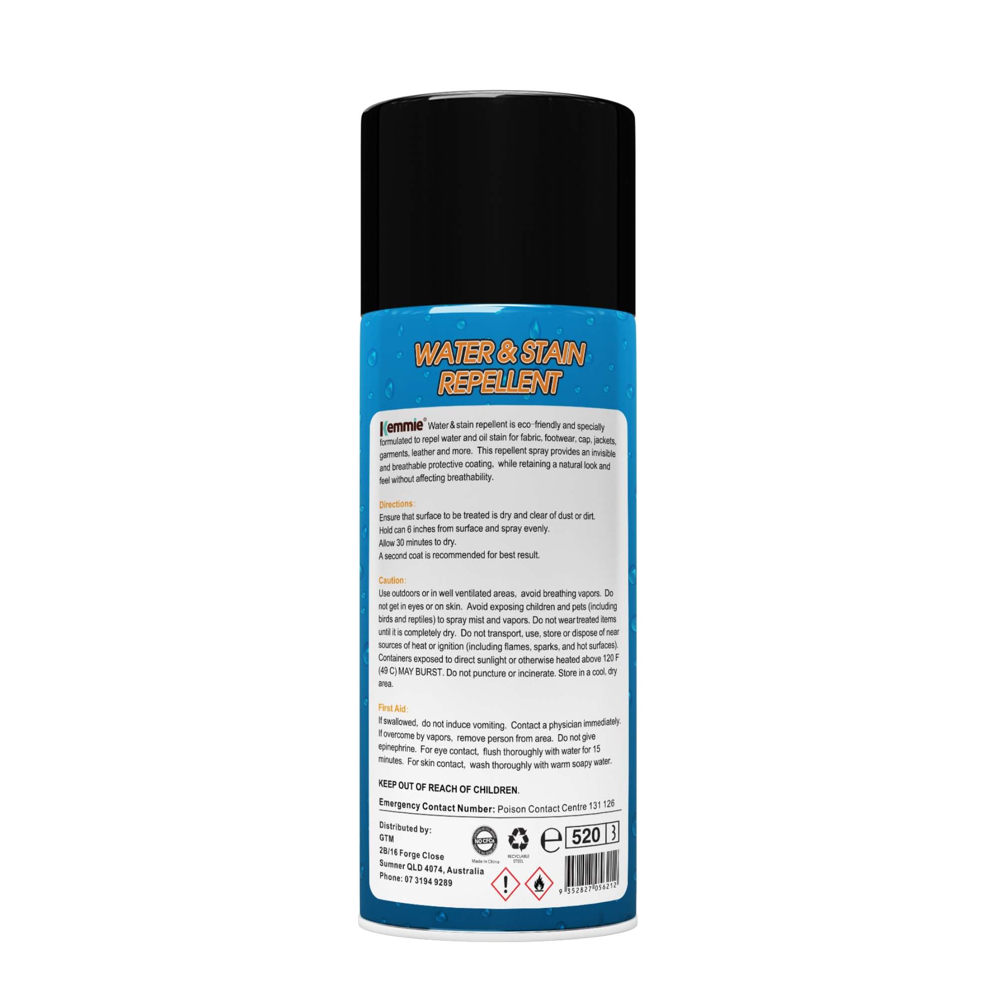 Laundry Cleaning Supplies: Kemmie 2x212g Water and Stain Repellent Spray for Shoes Suede Leather and Fabric