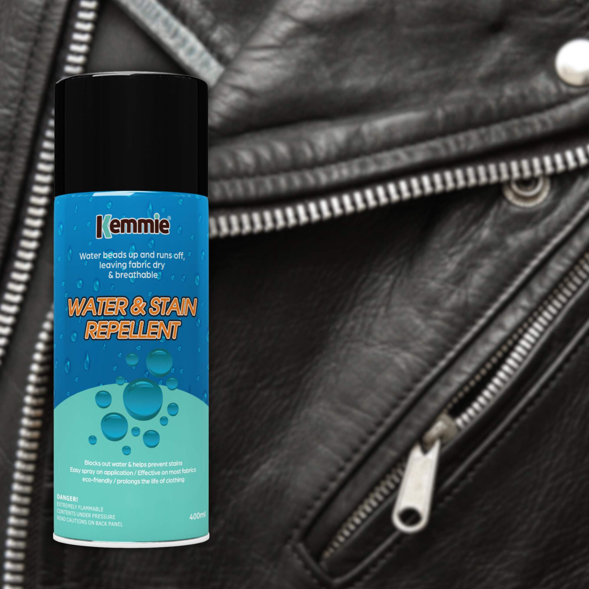 Laundry Cleaning Supplies: Kemmie 2x212g Water and Stain Repellent Spray for Shoes Suede Leather and Fabric