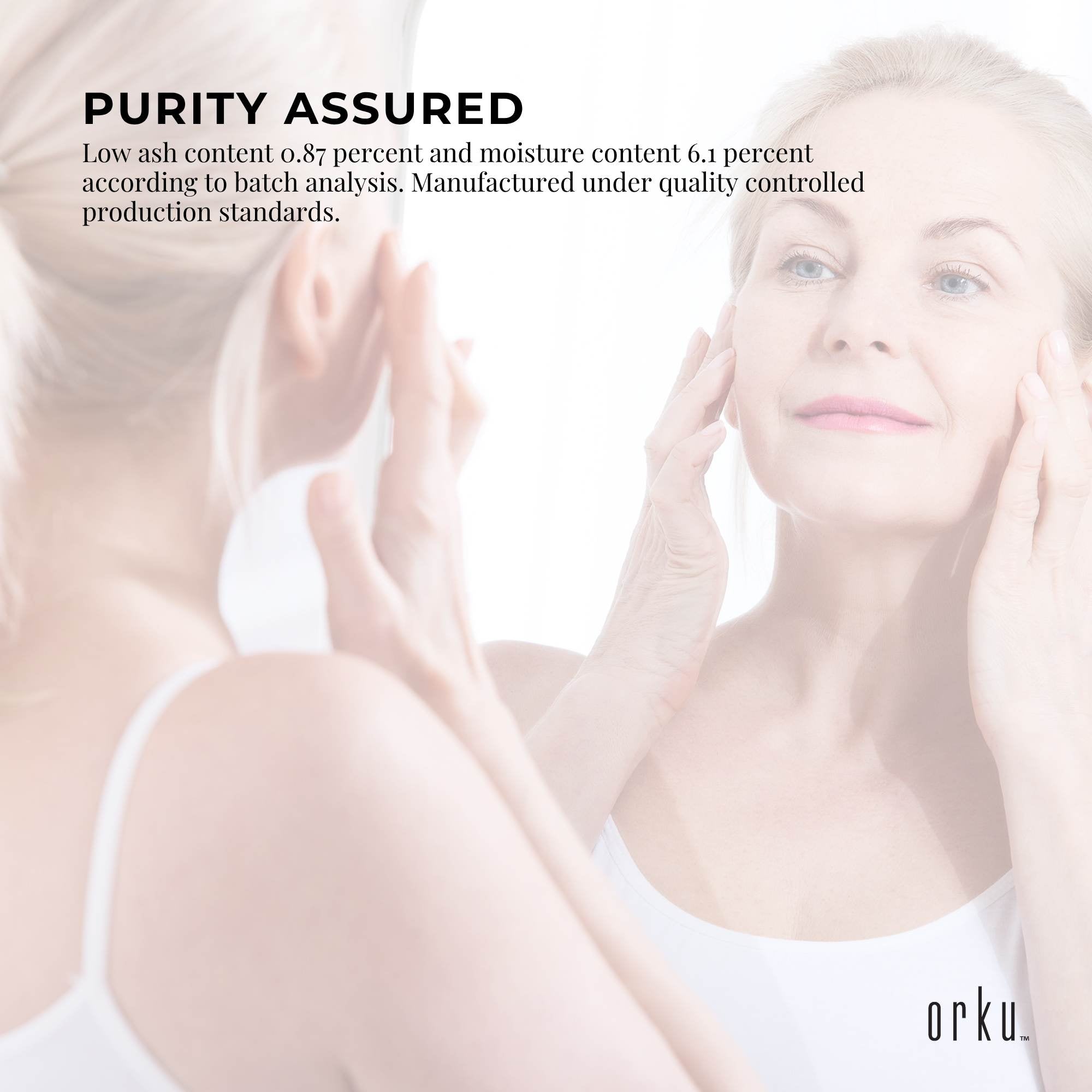 Orku 1Kg Bovine Collagen Peptides Powder Hydrolysed Protein Unflavoured