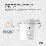 2.5Kg Collagen Powder Bucket - Bovine Protein Peptide Supplement Unflavoured