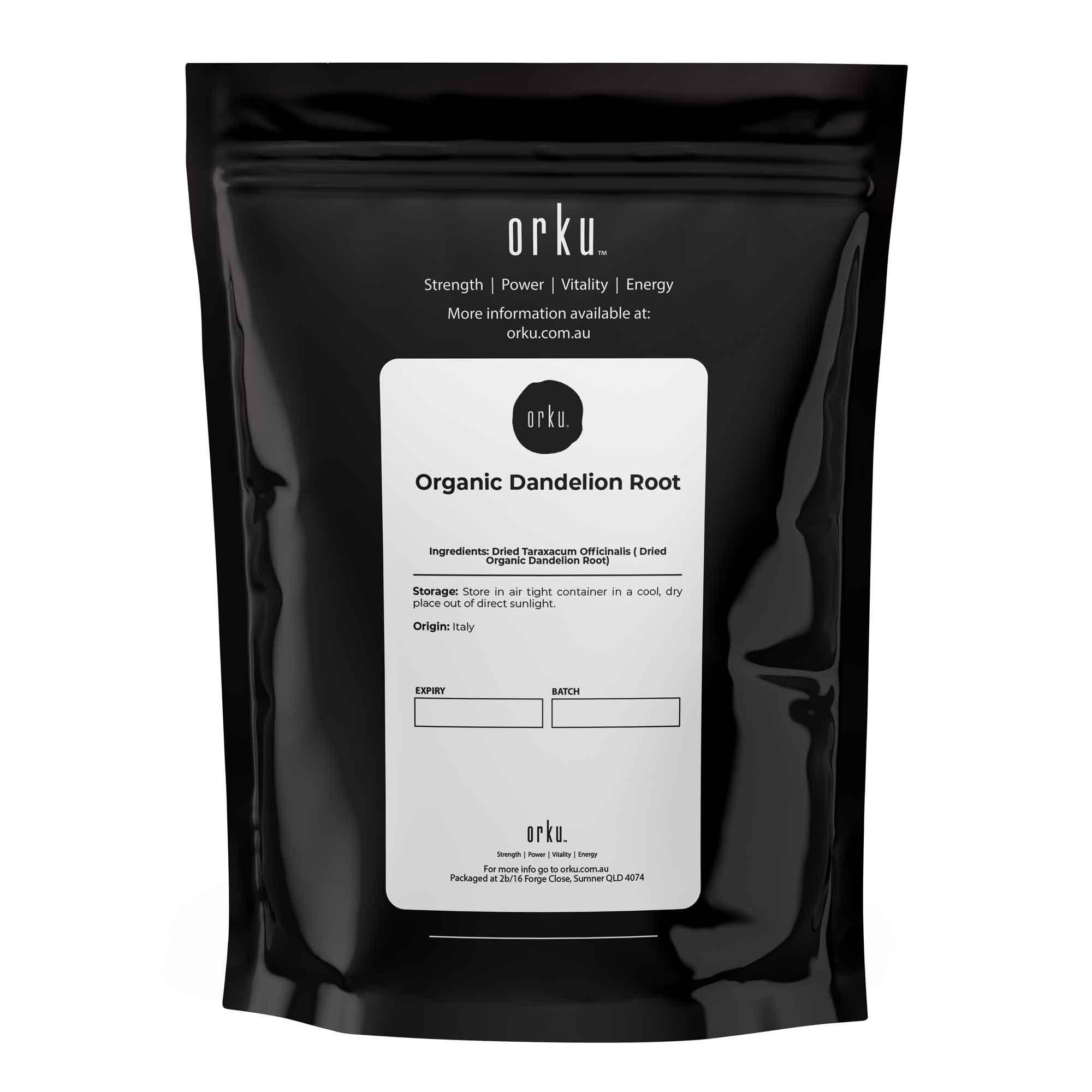 Teas & Accessories: 100g Organic Dandelion Root - Dried Raw Herbal Tea Supplement