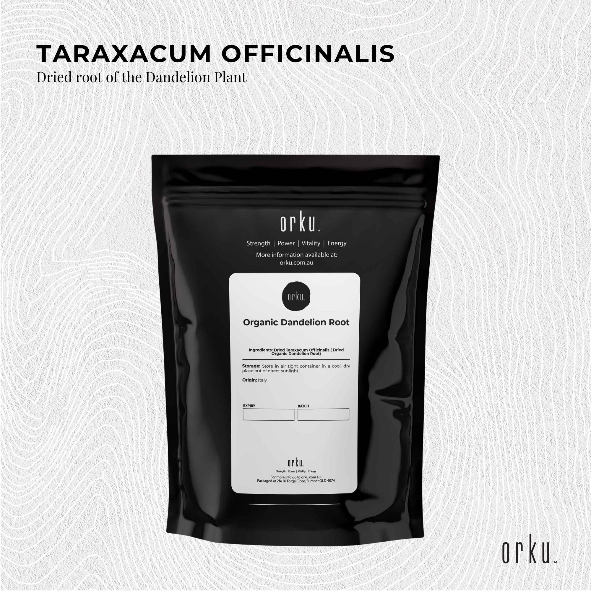 Teas & Accessories: 100g Organic Dandelion Root - Dried Raw Herbal Tea Supplement