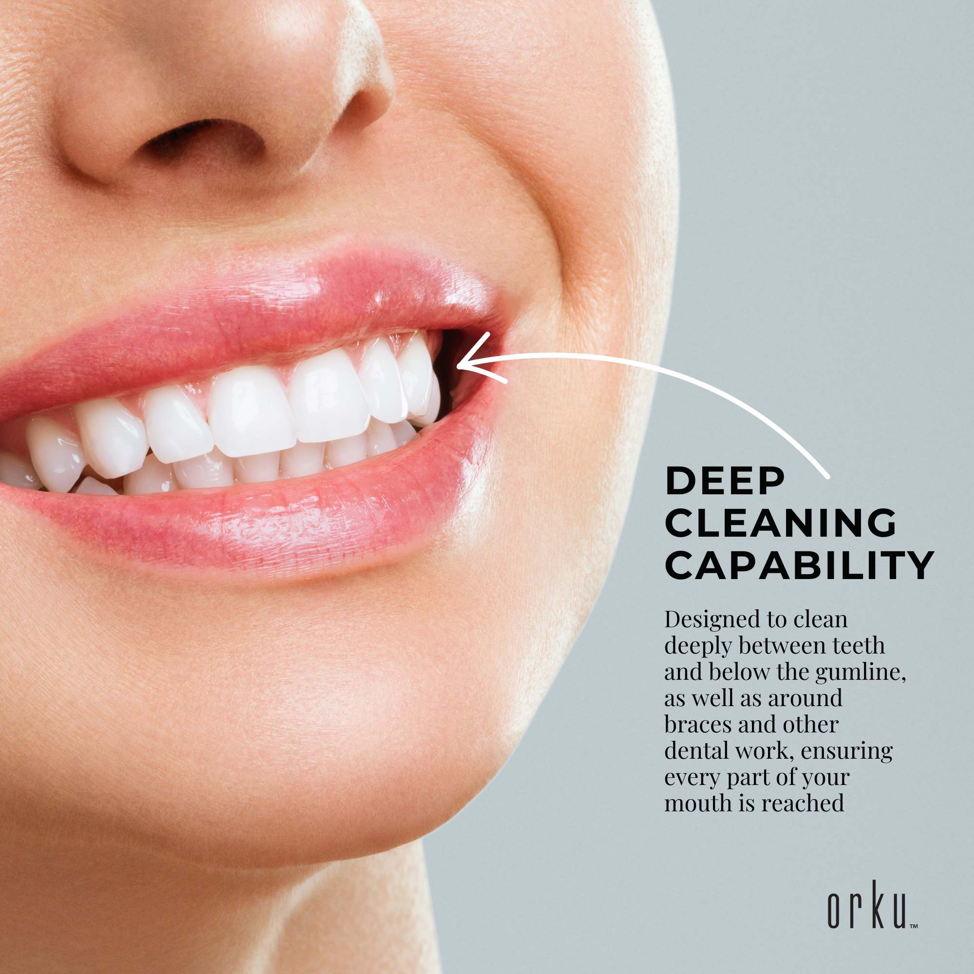 Oral Care: Water Jet Dental Flosser 600ml White - Electric Oral Pressure Tooth Irrigator