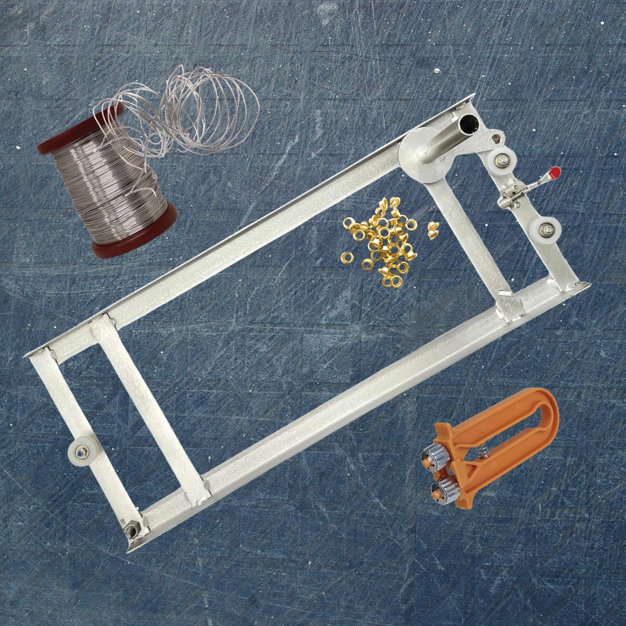 Pet ID Tags: Beekeeping Kit - Wiring Board + 500g Wire + Crimper + 1000 Bee Frame Eyelets