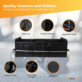 Packing Organisers: Social Hike Car Boot Organiser With Cooler - Collapsible Storage Box For Trunk