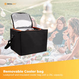 Packing Organisers: Social Hike Car Boot Organiser With Cooler - Collapsible Storage Box For Trunk