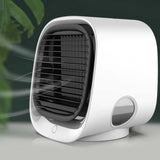 Aroma Diffusers: USB Mini Air Purifier - Portable Desktop Air Conditioner Cooling Fan With Water