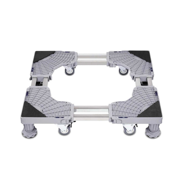 Adjustable Appliance Base Stand - Lock Wheel Trolley For Washing Machine Fridge