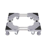 Adjustable Appliance Base Stand - Lock Wheel Trolley For Washing Machine Fridge