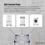 Adjustable Appliance Base Stand - Lock Wheel Trolley For Washing Machine Fridge