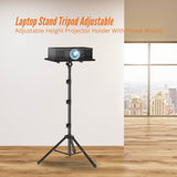 Laptop Stands: Laptop Stand Tripod - Adjustable Height Projector Holder With Phone Mount