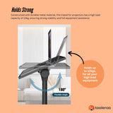 Laptop Stands: Laptop Stand Tripod - Adjustable Height Projector Holder With Phone Mount
