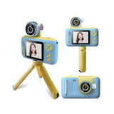 Camera Accessories: Kids HD Digital Camera Blue - Children's Selfie Photo Video 2.4 Inch Screen