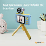 Camera Accessories: Kids HD Digital Camera Blue - Children's Selfie Photo Video 2.4 Inch Screen
