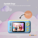 Camera Accessories: Kids HD Digital Camera Blue - Children's Selfie Photo Video 2.4 Inch Screen