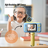 Camera Accessories: Kids HD Digital Camera Blue - Children's Selfie Photo Video 2.4 Inch Screen