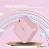 Printers & Accessories: Portable Mini Printer Pink - Inkless Bluetooth Phone Pocket Thermal Printing