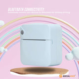 Printers & Accessories: Portable Mini Printer Blue - Inkless Bluetooth Phone Pocket Thermal Printing