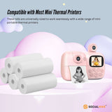 Paper Products: Social Hike 5 Pack Thermal Paper Camera Rolls - Instant Print Printer Refill