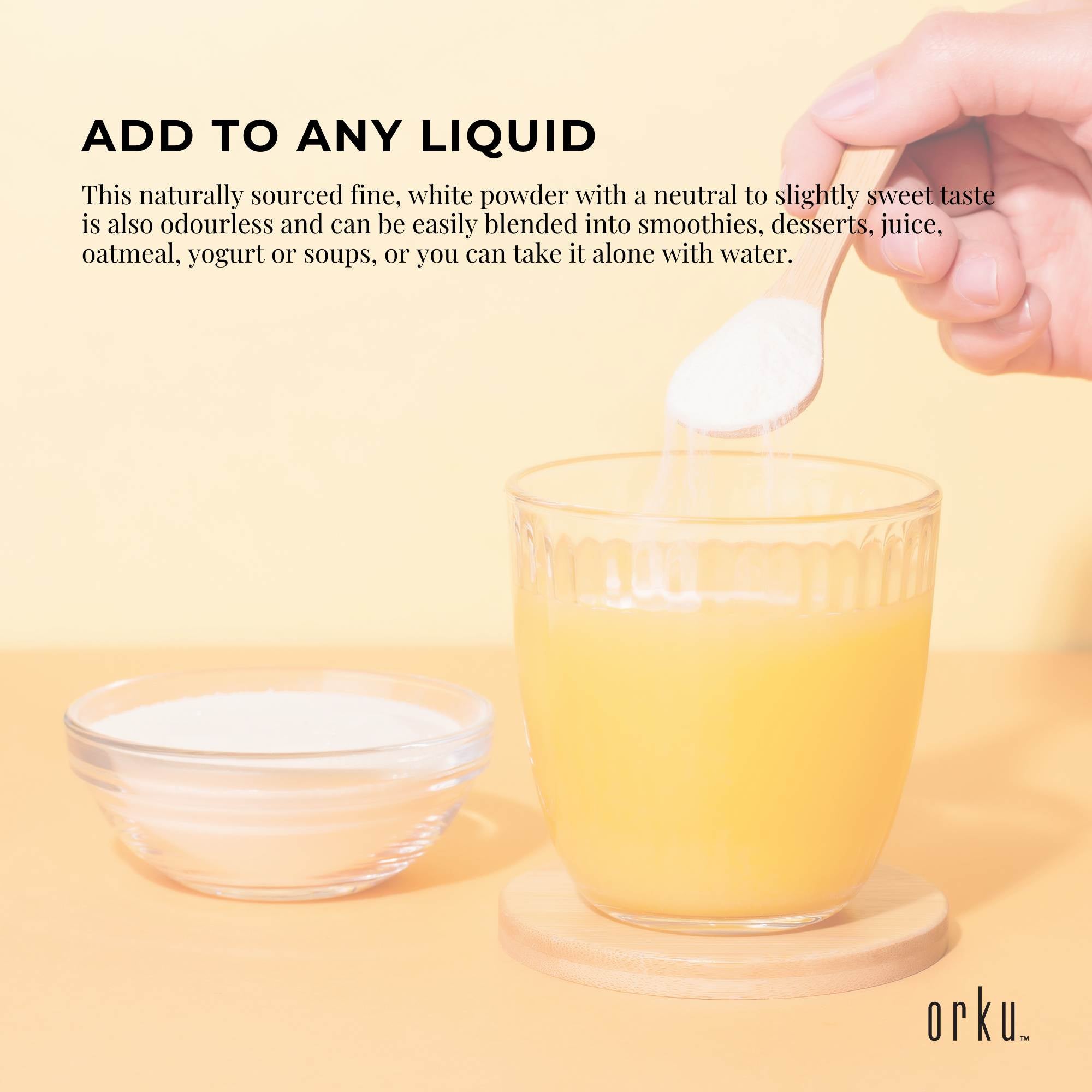 Orku 100g Chicory Root Inulin Powder - Unflavoured Food Ingredient
