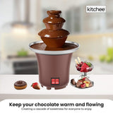 Kitchen Appliance Accessories: Kitchee 3 Tier Mini Chocolate Fountain Fondue Electric Machine