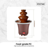 Kitchen Appliance Accessories: Kitchee 3 Tier Mini Chocolate Fountain Fondue Electric Machine