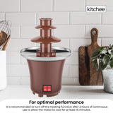 Kitchen Appliance Accessories: Kitchee 3 Tier Mini Chocolate Fountain Fondue Electric Machine