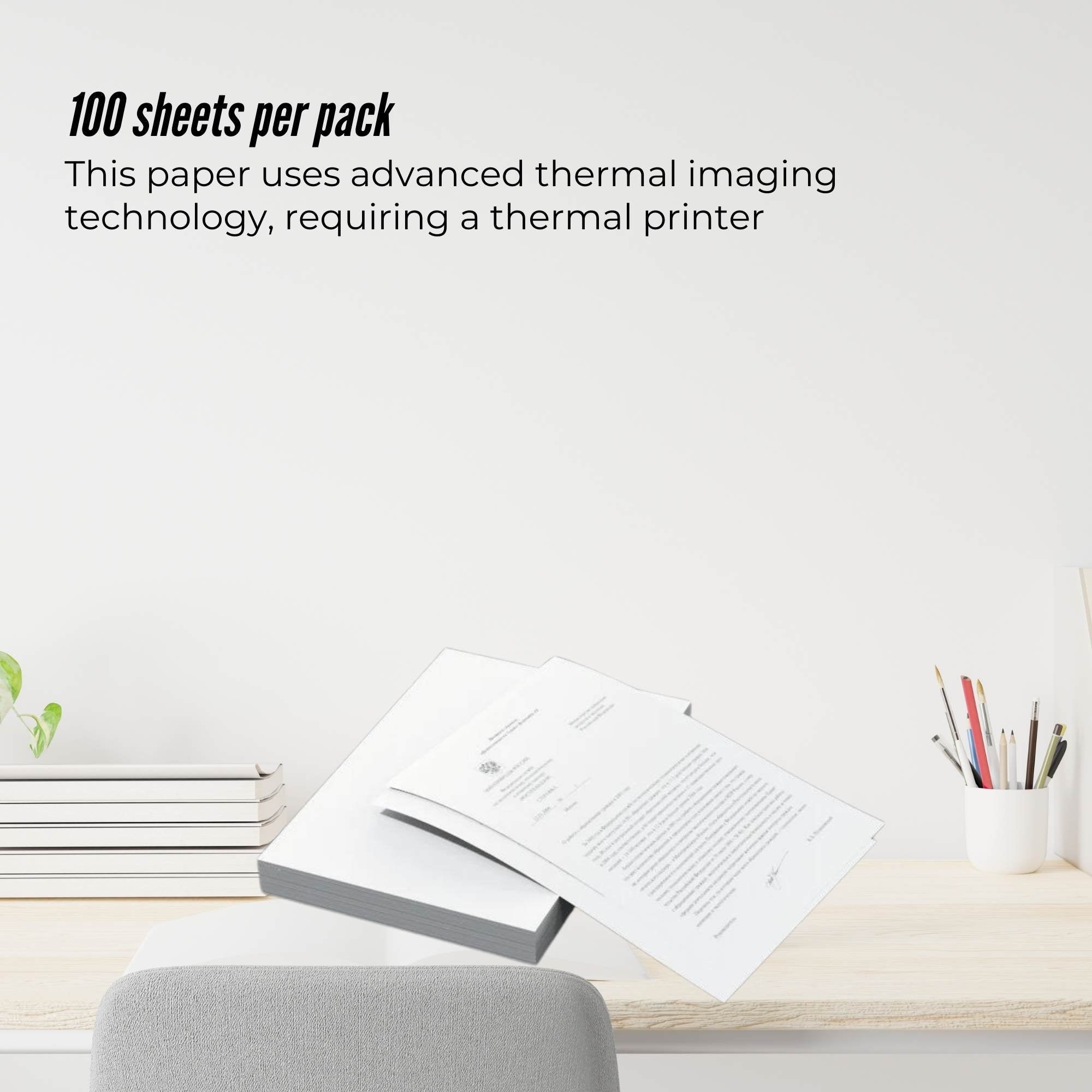 Shipping Supplies: Tooleroo 100x Sheets A4 Thermal Printer Paper White - BPA Free