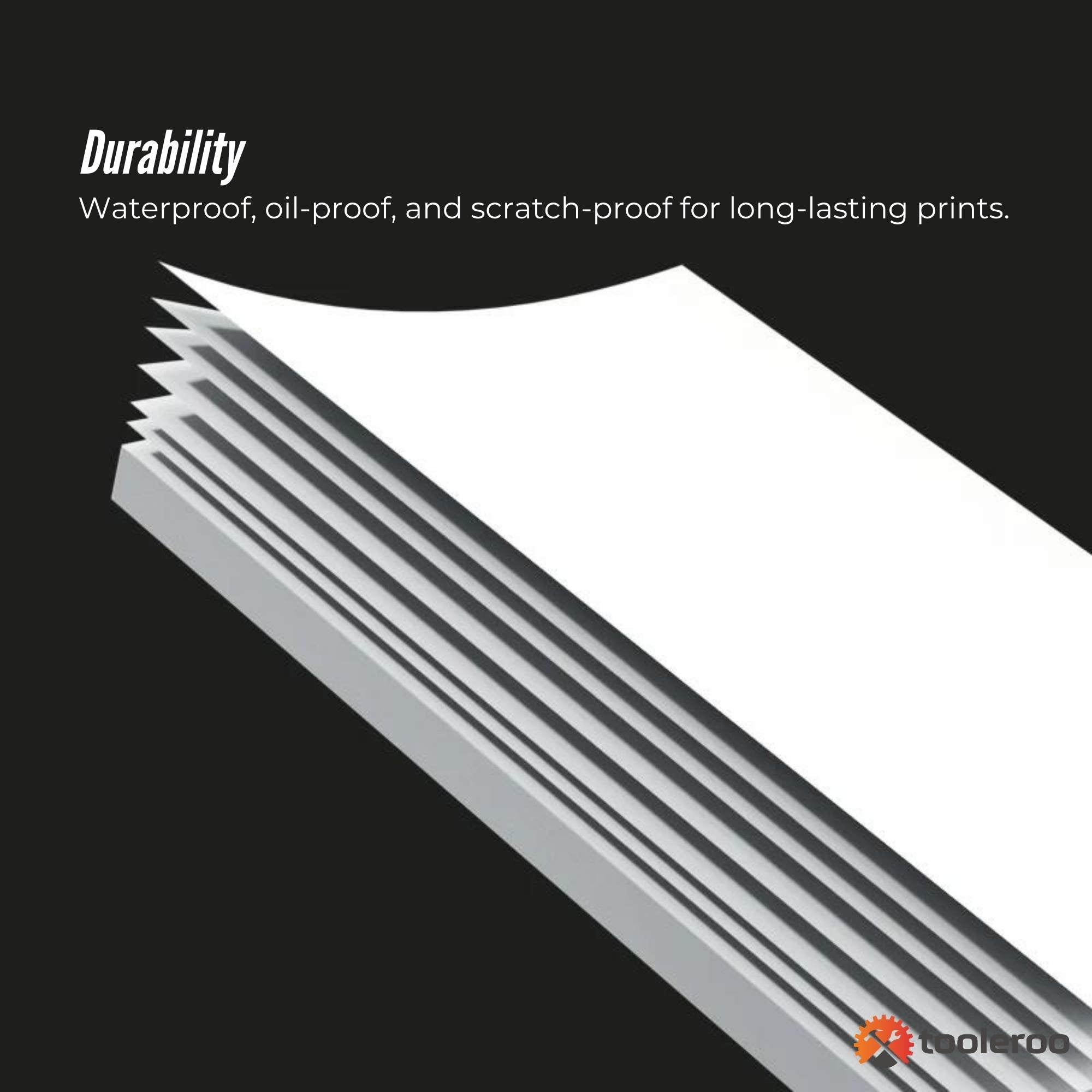 Shipping Supplies: Tooleroo 100x Sheets A4 Thermal Printer Paper White - BPA Free