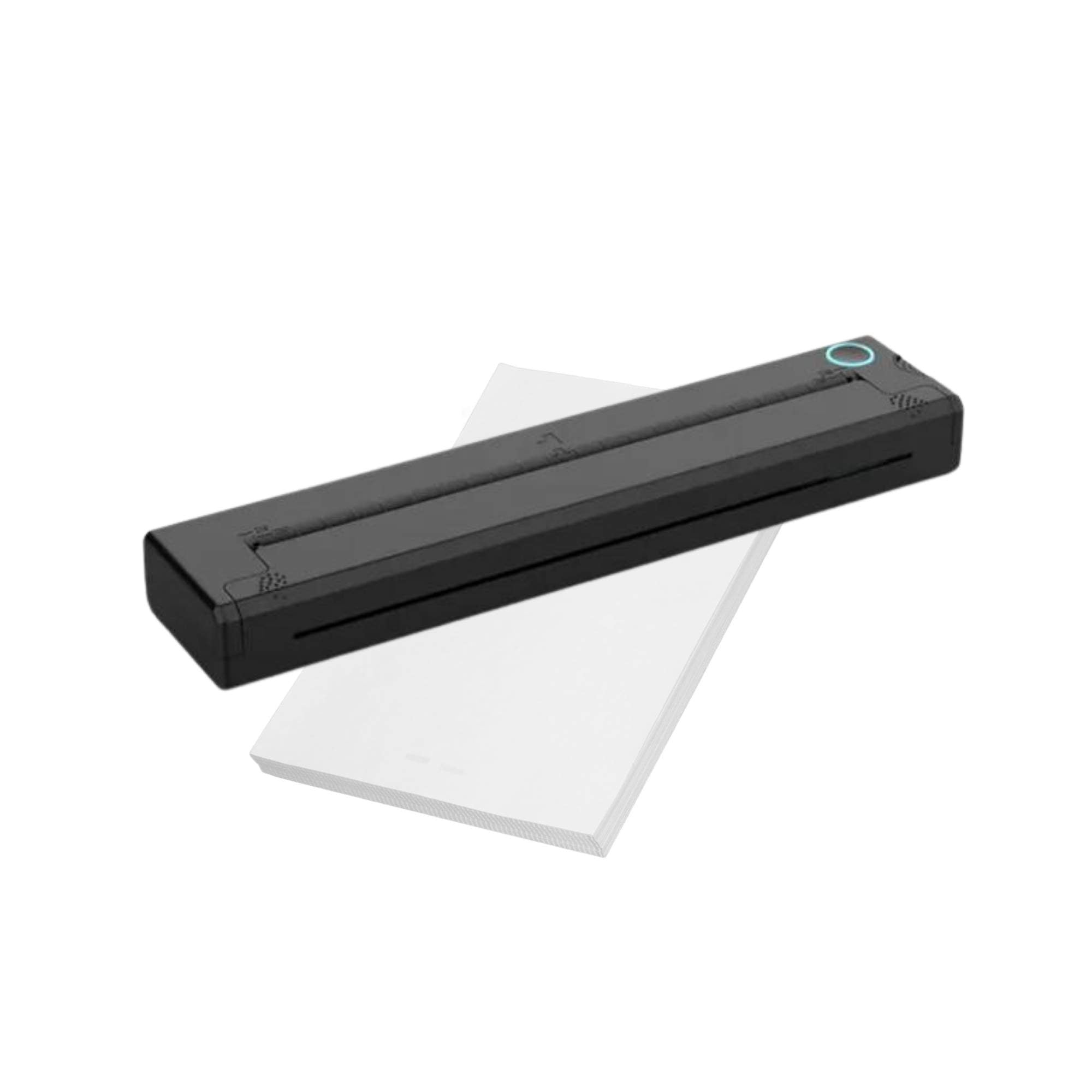 Printers & Accessories: Tooleroo Portable A4 Thermal Printer Black + Paper Kit - Wireless and Inkless