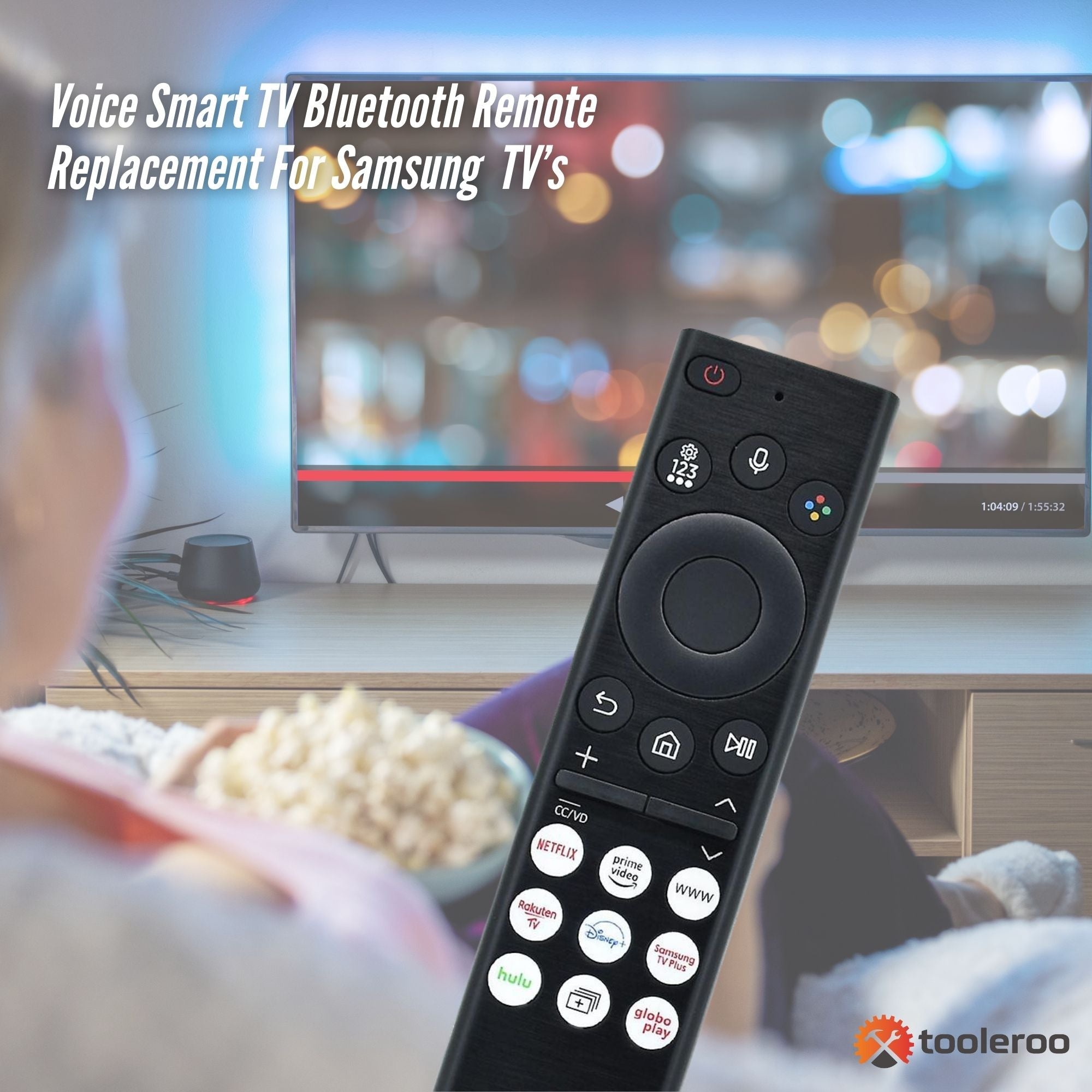 TVs & Accessories: Tooleroo Smart TV Remote Control Replacement For Samsung Voice URC01910F
