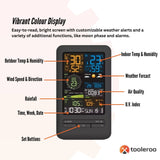 Measuring Tools & Sensors: Tooleroo Weather Station 7-in-1 Professional Home Forecast Outdoor Sensor