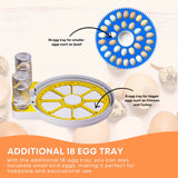 Coop & Hutch Accessories: Automatic 8 / 18 Egg Incubator - Electrical Turning Chicken Quail Duck Hatching