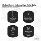 Kettles: Kitchee 20L Electric Water Boiler - Stainless Steel Commercial Hot Liquid Urn